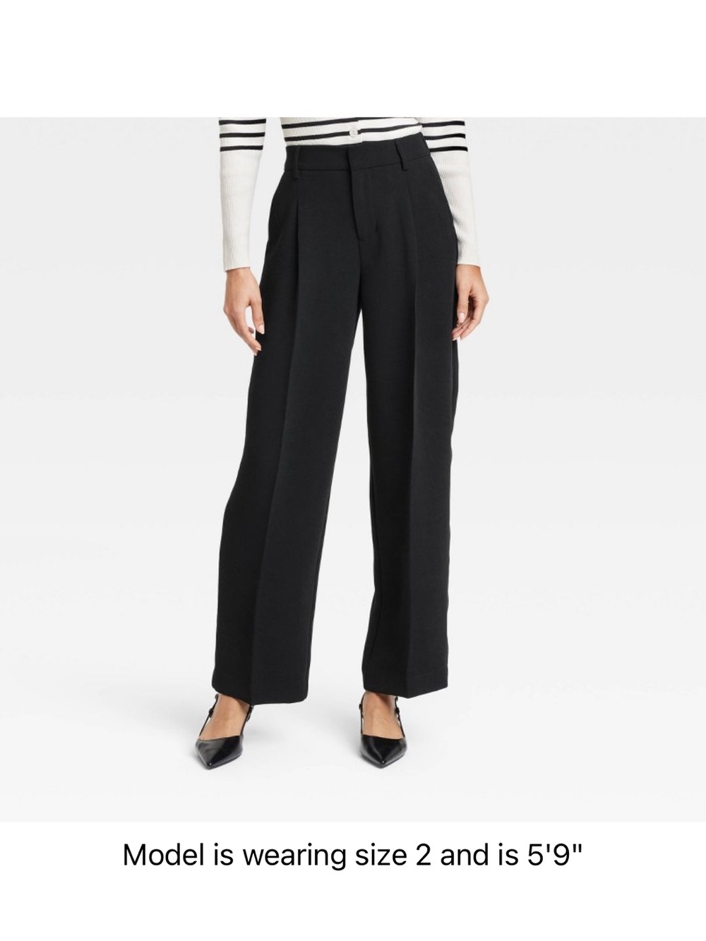 A New Day 4 Regular Crepe Essential Trouser - NWT